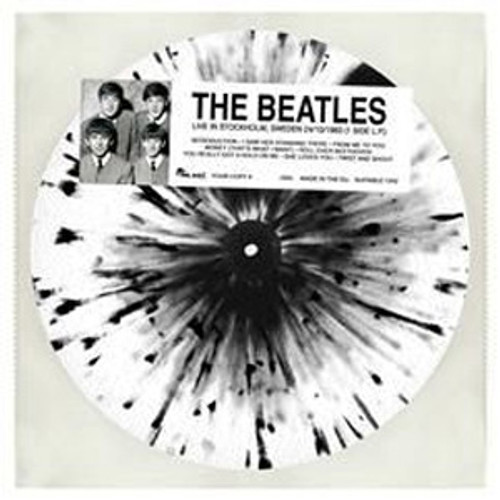 The Beatles Live in Stockholm, Sweden 24/10/1963 LP (White Vinyl with Black Splatter)