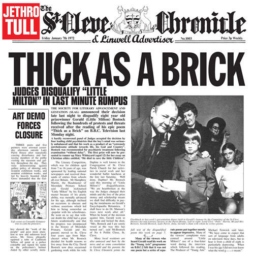 Jethro Tull Thick as a Brick 40th Anniversary Special Collector's