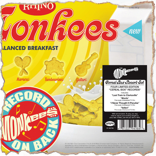 The Monkees Cereal Box Records 45rpm  7" Flexidisc (4 Disc Cardboard Record Set) 1