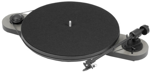 Pro-Ject Elemental Turntable with Ortofon OM 5E Cartridge (Silver & Black) 1