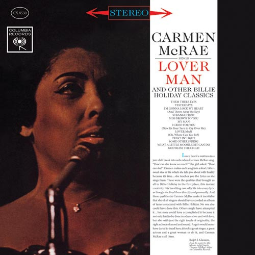 Carmen McRae Sings Lover Man & Other Billie Holiday Classics 180g LP 1