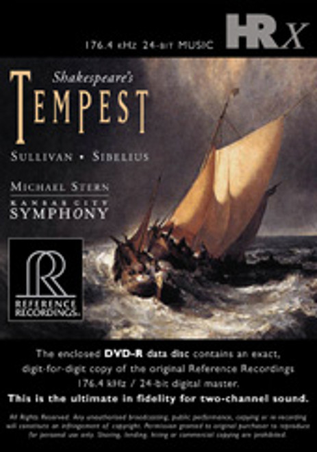 Sullivan & Sibelius Shakespeare's Tempest HRX DVD-R