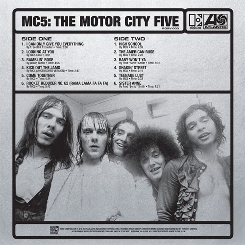 MC5 The Motor City Five Numbered Limited Edition 180g LP (Multi-Colored Vinyl) 2