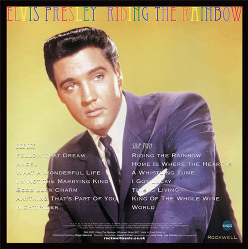 Elvis Presley Riding The Rainbow Numbered Limited Edition 180g Import LP (Electric Blue Vinyl) 2