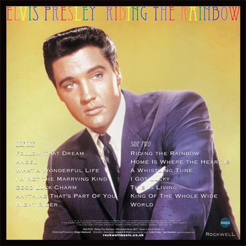 Elvis Presley Riding The Rainbow Numbered Limited Edition 180g Import LP (Electric Blue Vinyl) 2