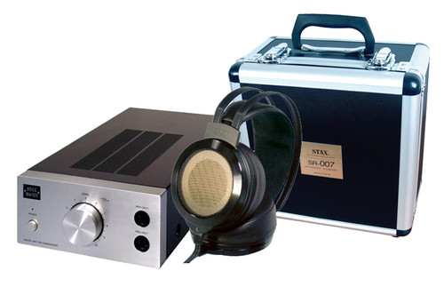 Stax SR-007 Omega II Mk2 Headphones & SRM-727II Amp Combo (Silver) 1