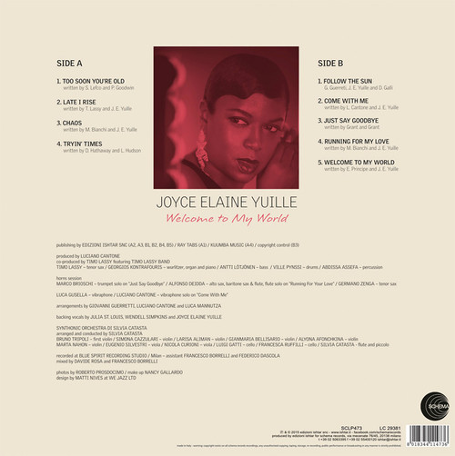 Joyce Elaine Yuille Welcome to My World 150g LP 2
