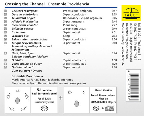 The Ensemble Providencia Crossing the Channel Hybrid Multi-Channel & Stereo SACD 2