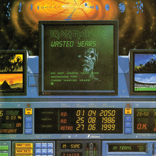 Iron Maiden Wasted Years 45rpm 7" Vinyl 1