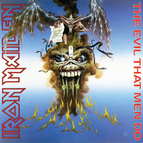 Iron Maiden The Evil That Men Do 45rpm 7" Vinyl 1