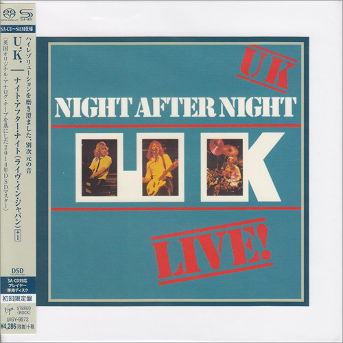 UK Night After Night Live Single-Layer Stereo Japanese Import SHM-SACD 1