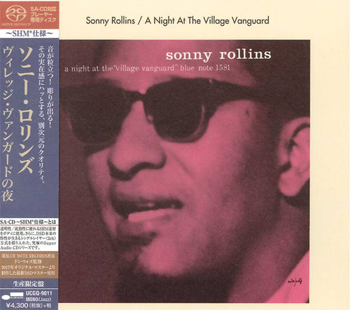Sonny Rollins A Night at The Village Vanguard Single-Layer Stereo Japanese Import SHM-SACD 2