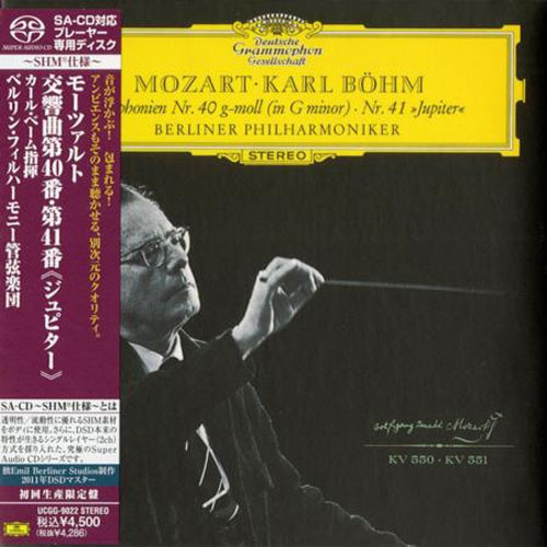 Mozart Bohm Symphonies Nos. 40 & 41 "Jupiter" Single-Layer Stereo Japanese Import SHM-SACD