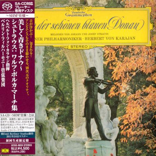 Herbert von Karajan Johann & Josef Strauss An Der Schonen Blauen Donau Japanese Import SHM SACD 1