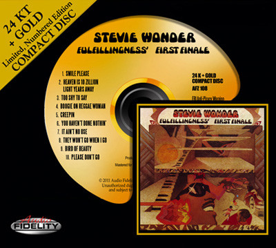 Stevie Wonder Fulfillingness' First Finale Numbered Limited Edition Gold CD 1