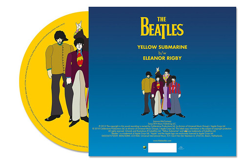 The Beatles Yellow Submarine/Eleanor Rigby 45rpm 7" Vinyl (Picture Disc) 2
