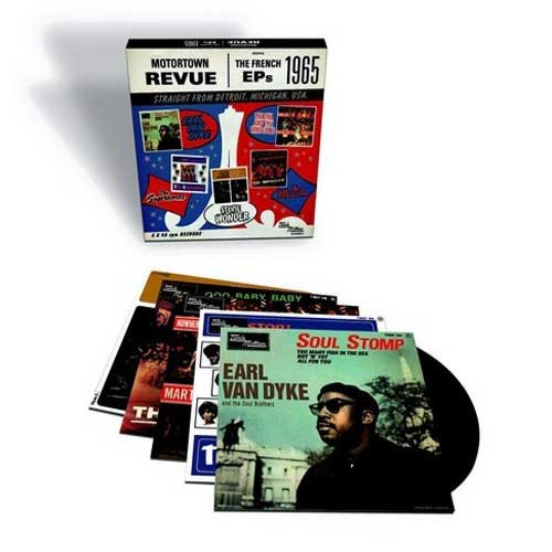 Motortown The French EPs 1965 45rpm 7" Vinyl 5 Discs Box Set Scratch & Dent