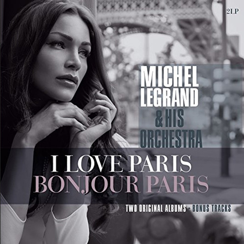 Michel Legrand & His Orchestra I Love Paris & Bonjour Paris 180g Import 2LP 1