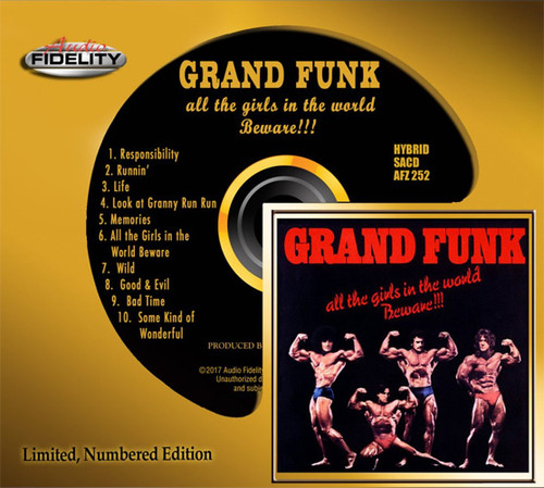 The Grand Funk Railroad All the Girls In the World Beware!!! Numbered Limited Edition Hybrid Stereo SACD