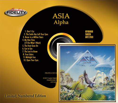 Asia Alpha Numbered Limited Edition Hybrid Stereo SACD 1