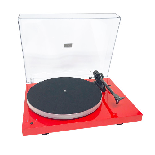 Certified Pre-Owned Pro-Ject Debut Carbon DC Turntable with Ortofon 2M Red Cartridge (Gloss Red) 1
