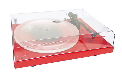 Certified Pre-Owned Pro-Ject Debut Carbon DC Turntable with Ortofon 2M Red Cartridge (Gloss Red) 3