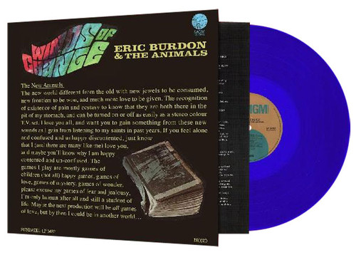 Eric Burdon & The Animals Winds of Change LP (Mono) (Blue Vinyl) 1