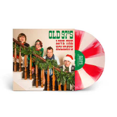 The Old 97's Love the Holidays LP (Candy Cane Red & White Vinyl)