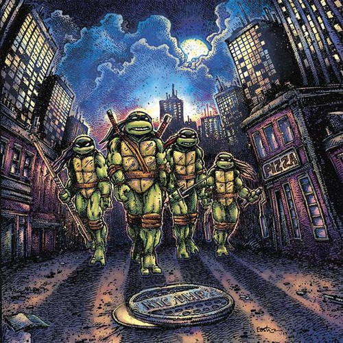 John DuPrez Teenage Mutant Ninja Turtles Soundtrack 180g 2LP (Orange & Green Vinyl) 1