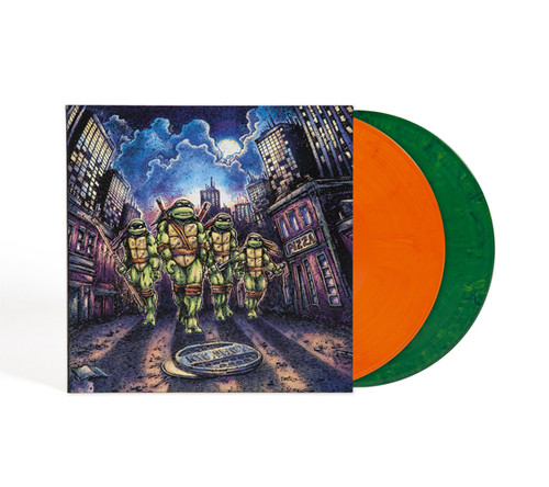 John DuPrez Teenage Mutant Ninja Turtles Soundtrack 180g 2LP (Orange & Green Vinyl) 2