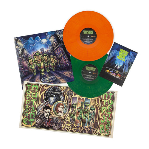 John DuPrez Teenage Mutant Ninja Turtles Soundtrack 180g 2LP (Orange & Green Vinyl) 3