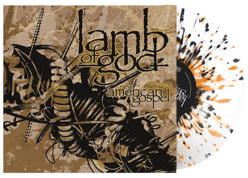 Lamb of God New American Gospel LP (Clear with Orange & Black Splatter Vinyl) 1
