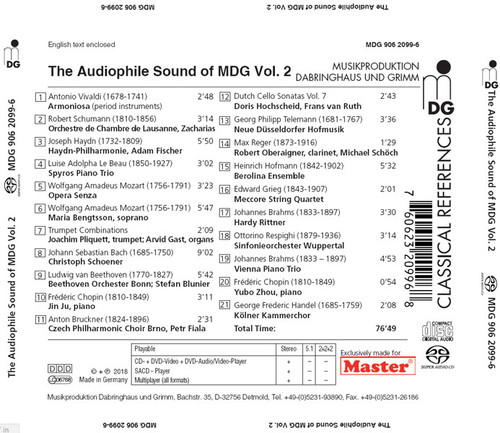 The Audiophile Sound of MDG Vol. 2 Hybrid Stereo SACD 2