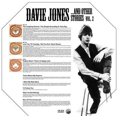 Davie Jones/David Bowie Davie Jones...And Other Stories Vol. 2 Import LP (Transparent Vinyl) 2