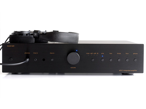 Music Hall A30.3 Integrated Amp With MM Phono Stage & DAC (Black)