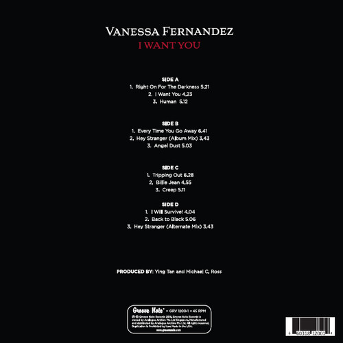 Vanessa Fernandez I Want You 180g 45rpm 2LP 2