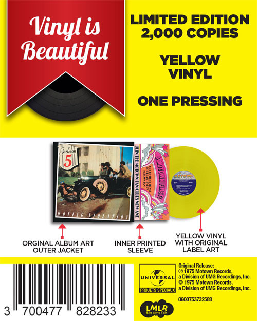 The Jackson 5 Moving Violation LP (Yellow Vinyl)