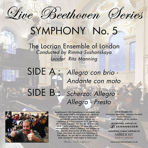 The Locrian Ensemble of London Live Beethoven Series: Symphony No. 5 180g Import LP