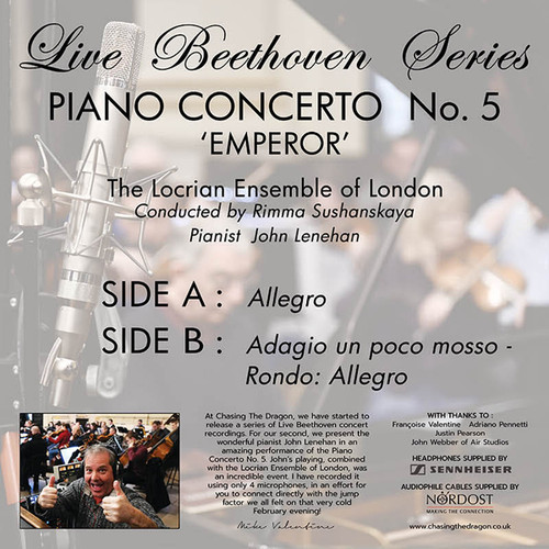 The Locrian Ensemble of London Live Beethoven Series: Piano Concerto No. 5 'Emperor' 180g Import LP 2