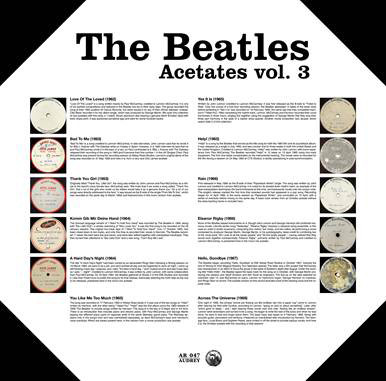 The Beatles Acetates Vol. 3 Import LP (Colored Vinyl) 2