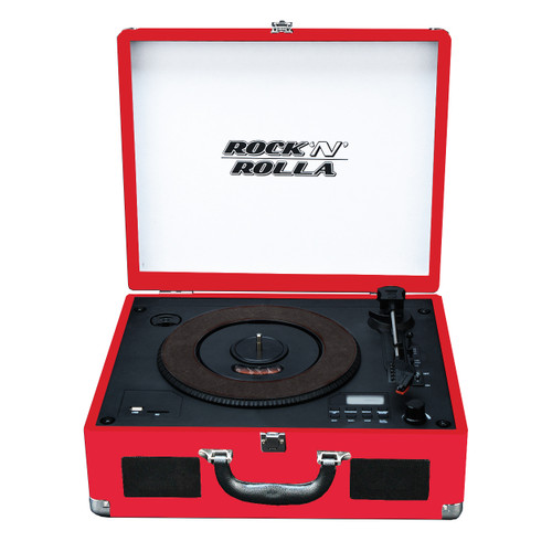 Rock 'N' Rolla XL Portable Briefcase Turntable (Red) 1