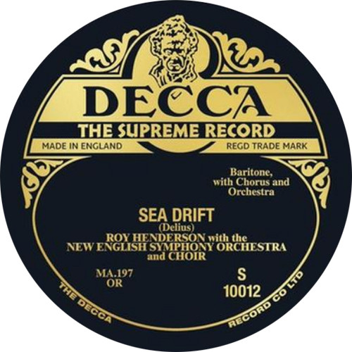 Roy Henderson Delius Sea Drift 10" Vinyl 3Disc Box Set 1