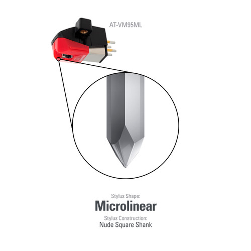 Audio-Technica AT-VM95ML Dual Moving Magnet Cartridge (Microlinear) 3
