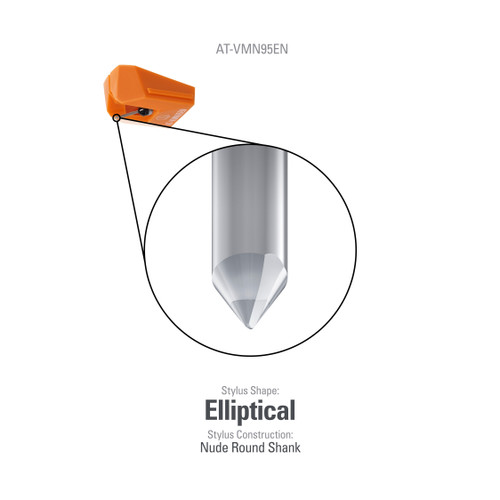 Audio-Technica AT-VMN95EN Replacement Stylus (Elliptical Nude)