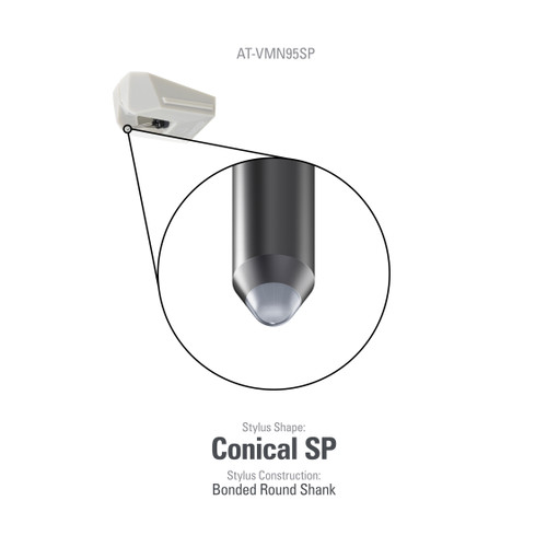 Audio-Technica AT-VMN95SP Replacement Stylus (Conical Bonded) 2