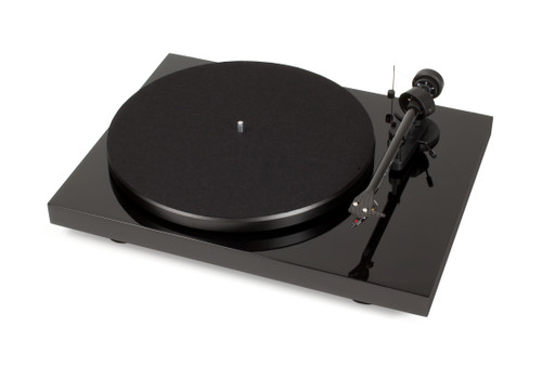 Pro-Ject Debut Carbon DC Phono USB Turntable with Ortofon OM10 Cartridge (Gloss Black) 1