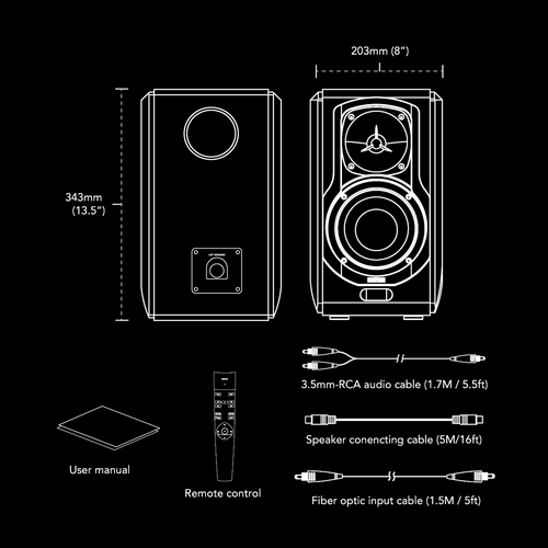 Edifier S2000PRO Hi-Fi 2.0 Active Bookshelf Speakers 3