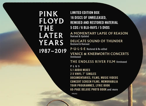Pink Floyd The Later Years 1987-2019 5CD, 5 DVD, 6 Blu-Ray, & 2 7" Vinyl Box Set 3