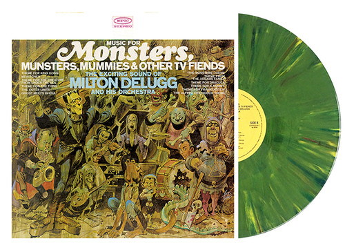 Milton Delugg & His Orchestra Music For Monsters, Munsters, Mummies & Other TV Fiends 45rpm LP (Ghoulish Green Vinyl)