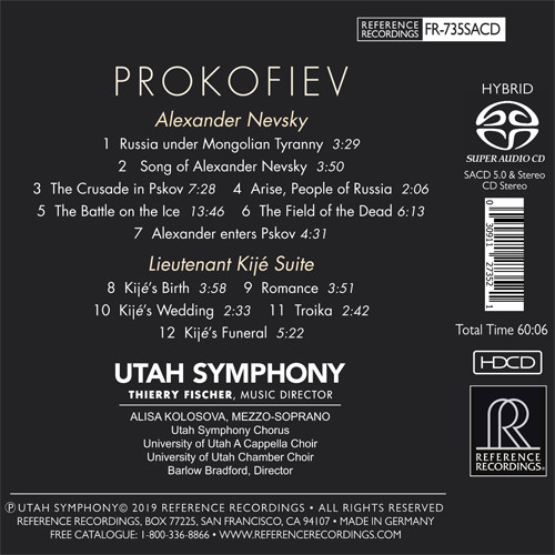 Prokofiev Alexander Nevsky & Lieutenant Kije Suite Hybrid Multi-Channel & Stereo SACD 2